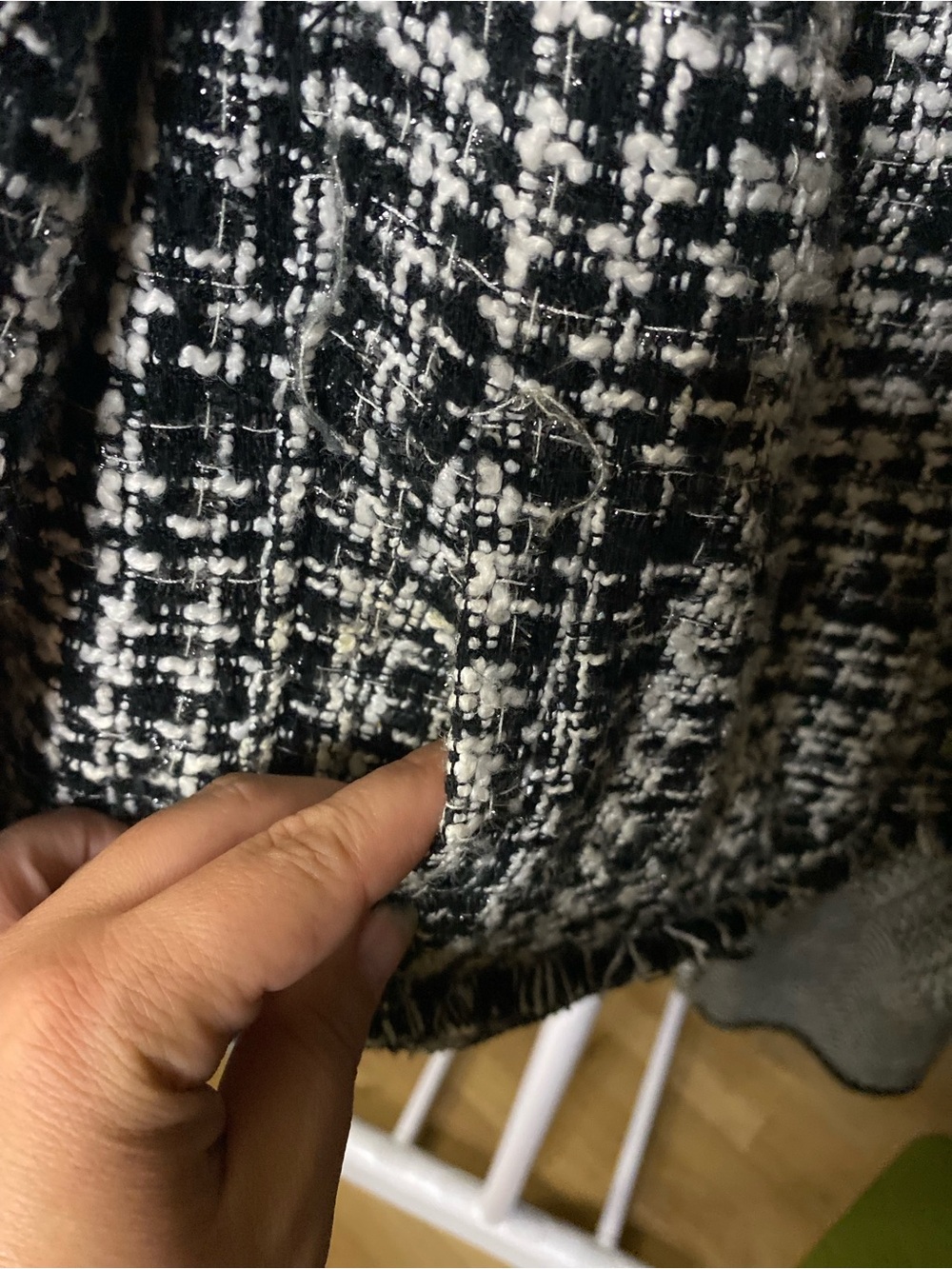 a new day Black & White Tweed Cropped Blazer - Picture 4 of 7